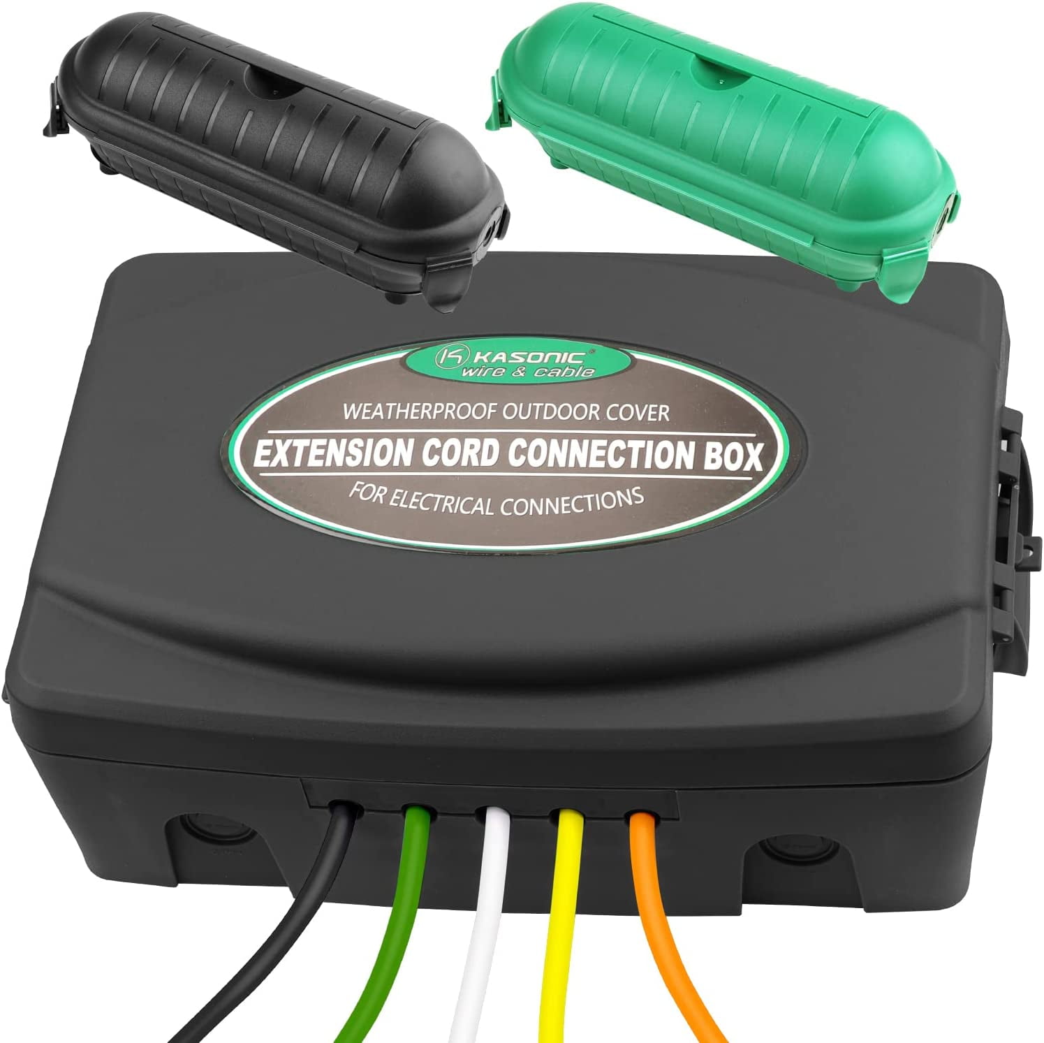 3 Pack Outdoor Extension Cord Safety Cover, Weatherproof to Protect