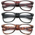 thumbnail image 1 of 3 Pack Oversized Big Frame Bifocal Lens Men Reading Glasses, Black, Brown & Tortoise +1.50, 1 of 2