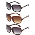 thumbnail image 1 of 3 Pack Oversized Large Plastic FrameRectangular Fashion Sunglasses for Women, 1 of 1