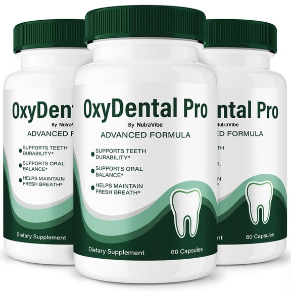 (3 Pack) OxyDental Pro Original Oxy Dental Pro Formula for Fresh Breath, Teeth and Gum Support, and Oral Wellness | Clean, Easy-to-Swallow Pills for Daily Mouth Care (180 Capsules)