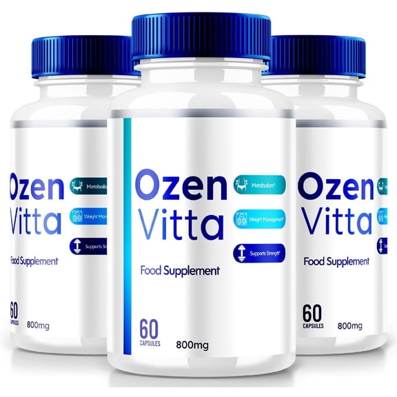 (3 Pack) Ozen Vitta Capsules, Official OzenVitta Natural Formula for Health and Wellness, Keto Pills to Achieve Your Body Goals, Supplement Fitness Reviews (180 Capsules)