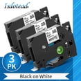 thumbnail image 1 of 3-Pack P Touch Label Tape Replacement for Brother TZe-231 TZe TZ Tape 12mm 0.47 Laminated White Compatible for Brother Label Maker PT-D210 PT-D220 PT-H110 PT-D400 PT-D610BT D410 D600 D460BT, 1 of 11