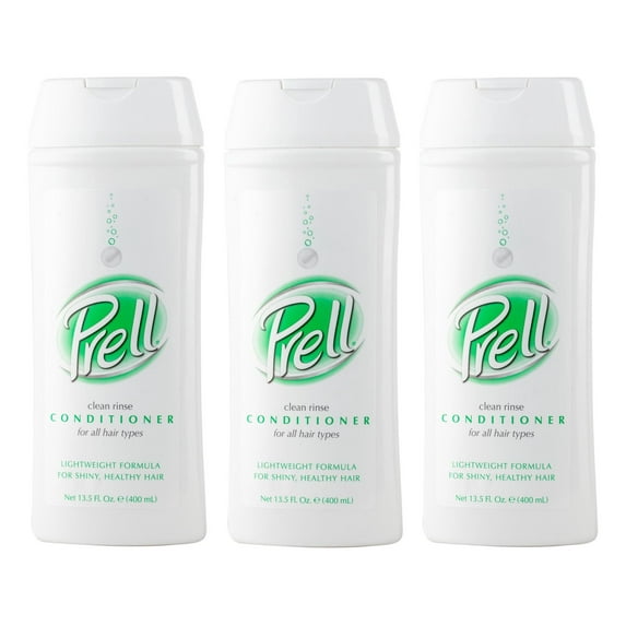 3 Pack - PRELL Moisturizing Clean Rinse Conditioner, 13.5 oz each
