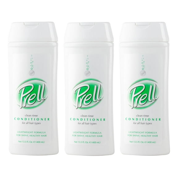 3 Pack - PRELL Moisturizing Clean Rinse Conditioner, 13.5 oz each