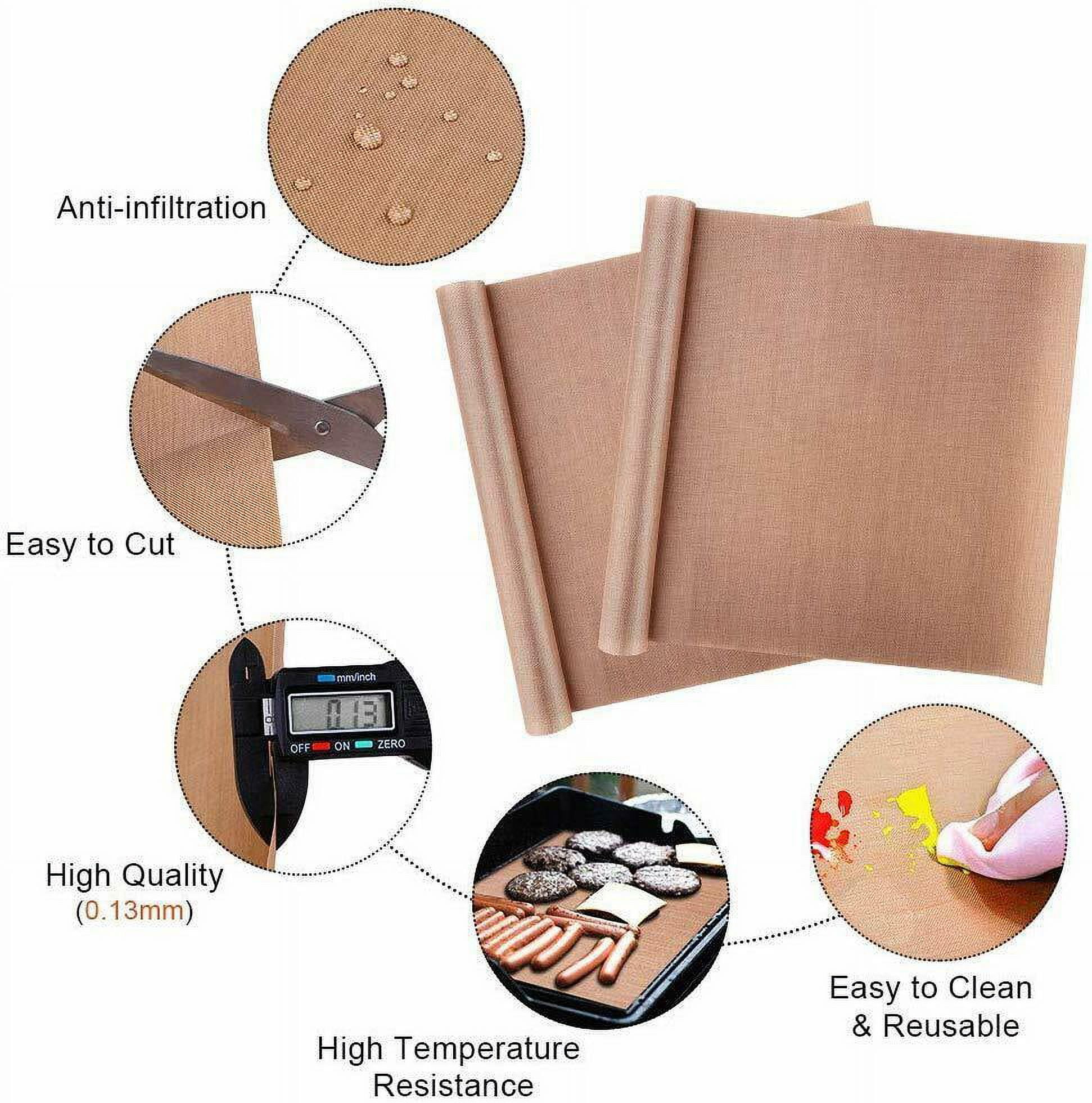  Akblaklsa 5 Pack Teflon Sheets for Baking, 12×16 Inch Reusable  Baking Sheet Liners for Heat Press Transfer Sheet, Heat Resistant,  Non-stick, Reusable, Cuttable, Good Choice for Heat Press and Baking: Home