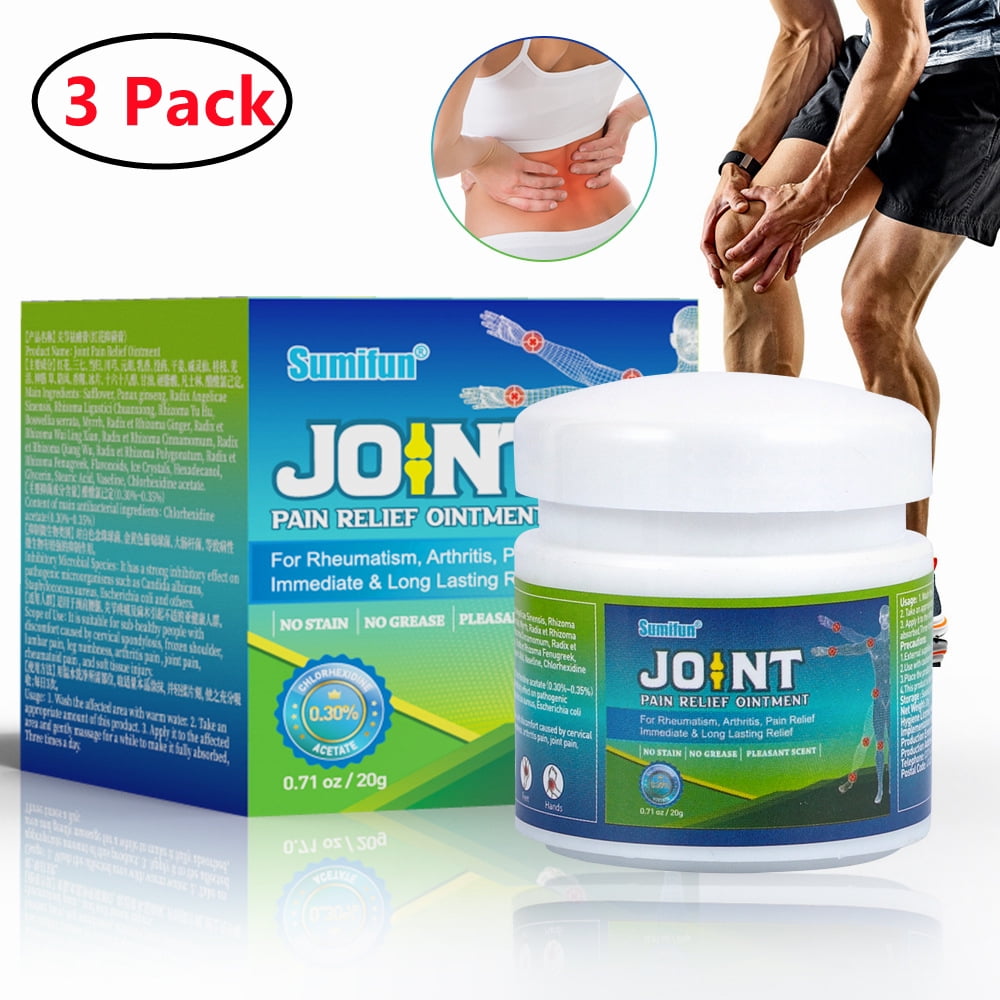 3 Pack Pain Relief Cream Topical Analgesic for Minor Arthritis, Muscle, Joint, and Back Pain