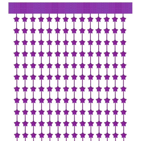 3 Pack Party Backdrop Decoration, 1mx2m Star Tinsel Streamer Foil Fringe Curtain Streamers for Parties Backdrop Decoration Christmas Wedding Birthday Photo Booth,Laser Rose Red