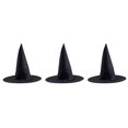 3 Pack Party Props Party Accessories Witch Hat for Costume Halloween