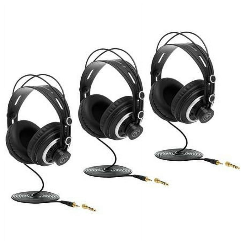 3 Pack Passenger Series TAPH300 Professional Semi Open Back Studio Monitoring Headphones