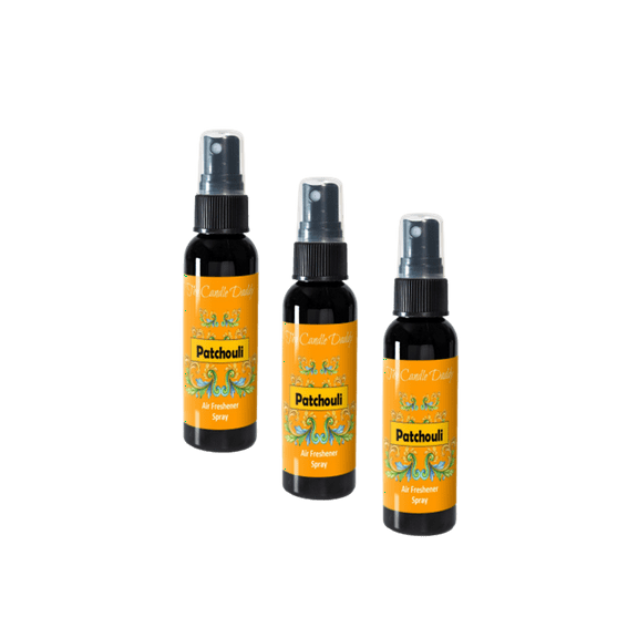 3 Pack - Patchouli Spray - Patchouli Scented - Room/Car Air Freshener Spray  (3) 2 Ounce Spray Bottles