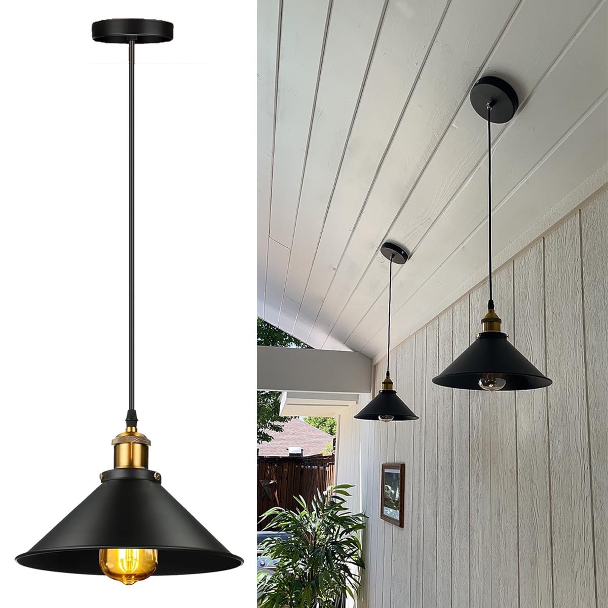 3 Pack Pendant Light Hanging Pendant Lighting for Kitchen Island Decor E26 E27 Base Ceiling Light Fixture Lamp Home Decor