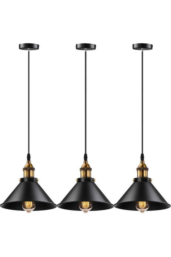 3 Pack Pendant Light Hanging Pendant Lighting for Kitchen Island Decor E26 E27 Base Ceiling Light Fixture Lamp Home Decor