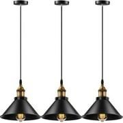 3 Pack Pendant Light Hanging Pendant Lighting for Kitchen Island Decor E26 E27 Base Ceiling Light Fixture Lamp Home Decor