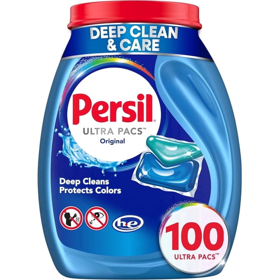 3 Pack - Persil Ultra Pacs Deep Clean Laundry Detergent, Original, 100 Count