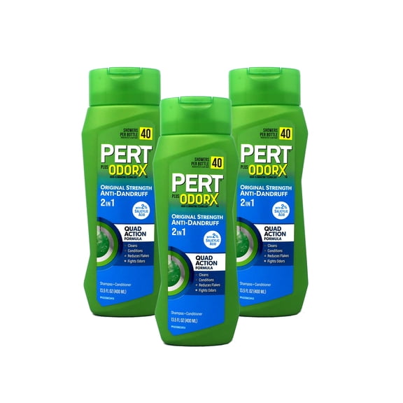 Pert Plus 2 in 1 Shampoo + Conditioner Dandruff Control 13.50 oz (Pack of 3)