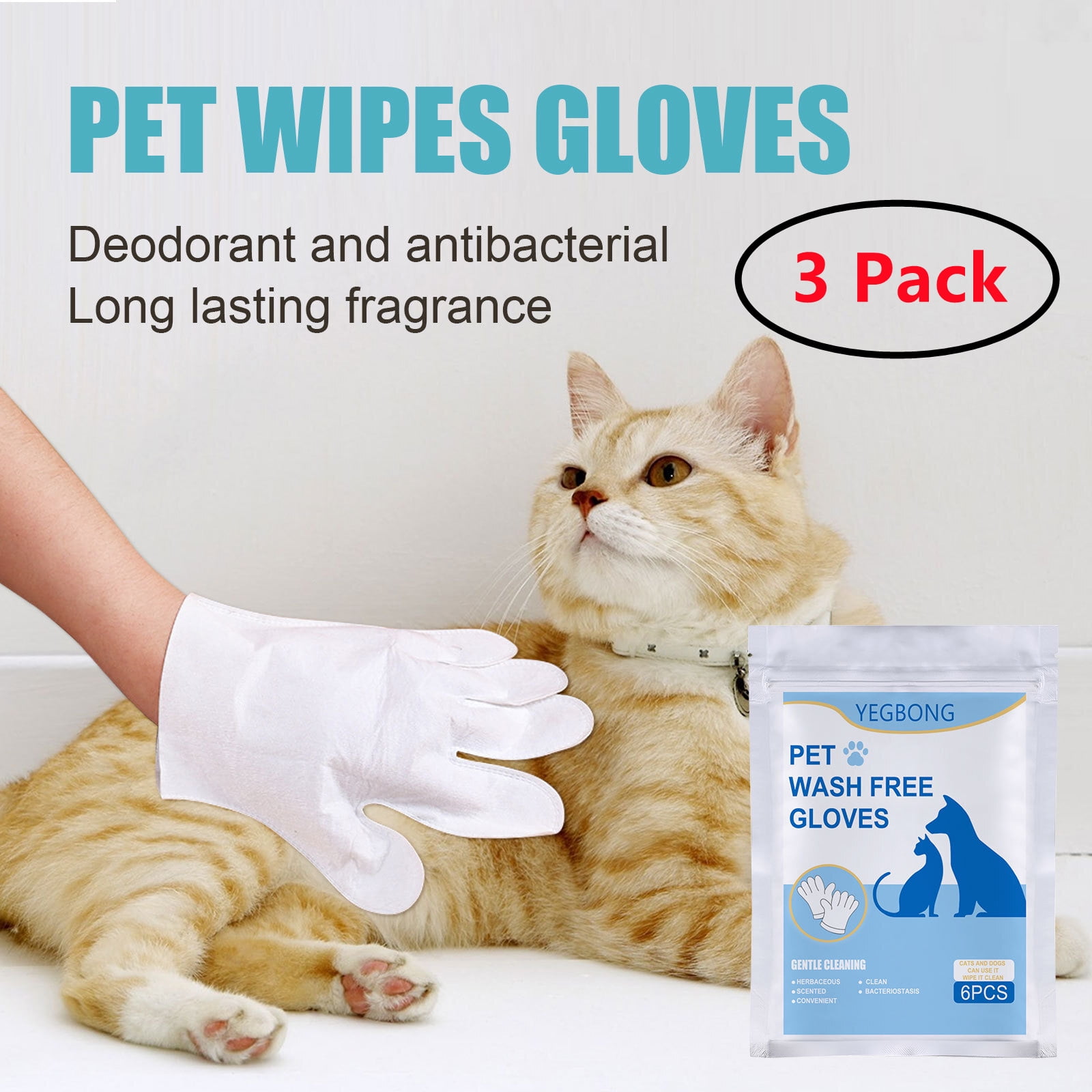 Dog Wipes For Butt Dog Cleaning Glove Wipes, Cleaning