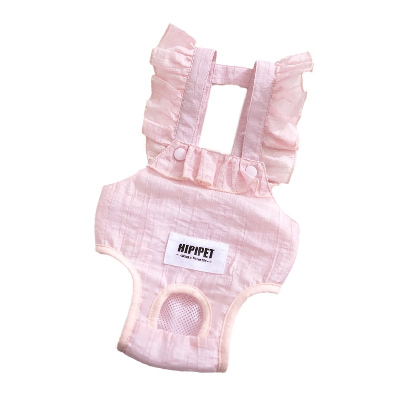 3 Pack Pet Diaper Pants for Female Dogs - Heat Cycle Sanitary Protection, Breathable Striped Jacquard