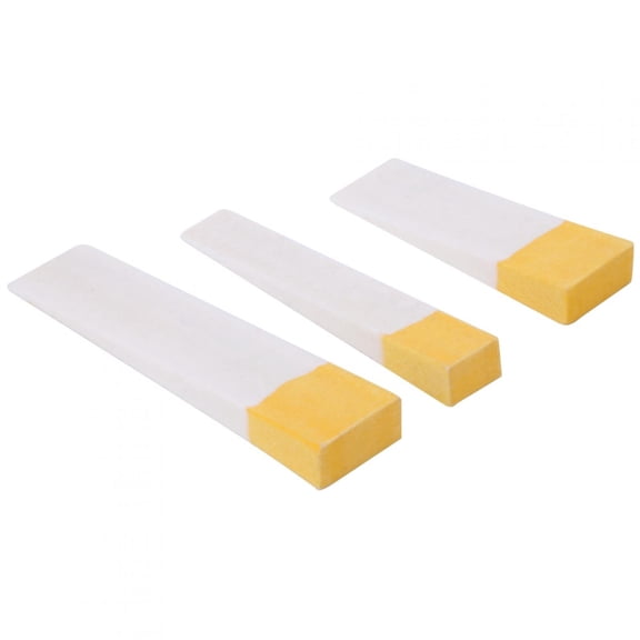 3-Pack Piano Tuning Felt Mutes, Soft Dampening Blocks for String Isolation, Orange & White, Small/Medium/Large Sizes 3 Pcs orange white