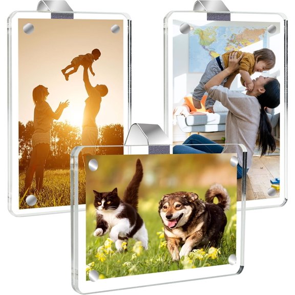 3 Pack Picture Holder-Clear Sun Visor Photo Clip & Frame, Sunshade Photo Frame,Personalized Picture Frame, Suitable for Adding Family or Personal Photos