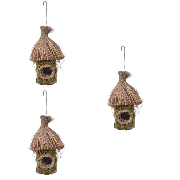 3 Pack Pigeon Bird Baths for Outdoors Nest Natural Atmosphere House Premium