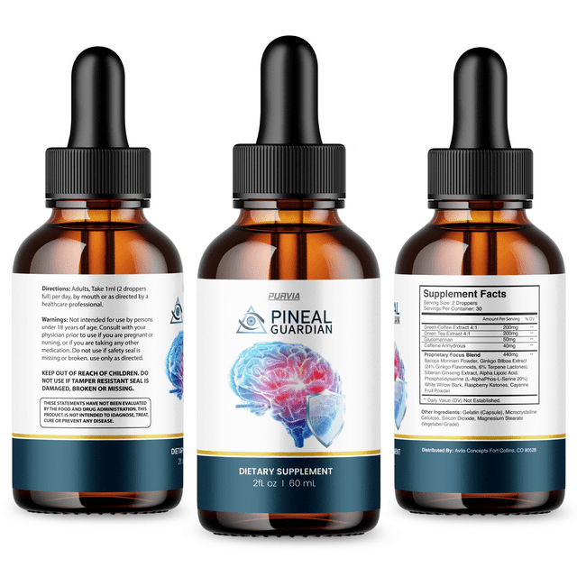 (3 Pack) Pineal Guardian Drops, All-Natural Blood Support Supplement, Advanced Formula for Optimal Health, Maintain Energy and Well-Being, PinealGuardian Reviews 2ft/ (180 ml)