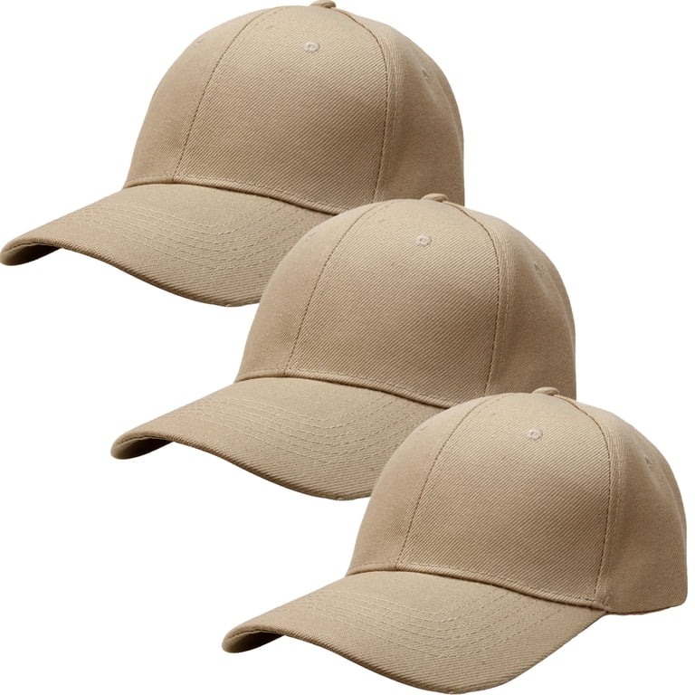 Bundle of 3 adjustable baseball caps Falari 3-Pack Plain Baseball Sport Cap for Out Door  main image 4