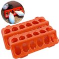 thumbnail image 1 of 3 Pack Plastic Flip-Top Poultry Feeder Tray, Chick Feeding Trough for Baby Chicken, Ducklings, Quail, Pigeons and Small Birds – Spill-Resistant Farm Feeder (2PCS), 1 of 6