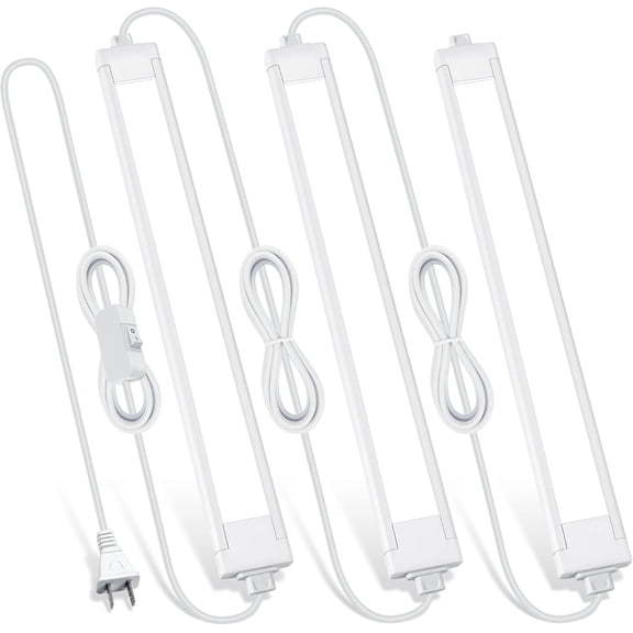 3 Pack Plug in Under Cabinet Lighting for Kitchen