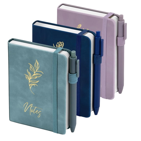 3 Pack Pocket Journaling Notebooks, A6 Small Notebook Total 360 Pages Journaling Notebooks For Note Taking Journals For Writing Mini Note Pads