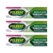 3 Pack - Polident Dentu-Creme Denture Toothpaste, 3.9 Oz Each