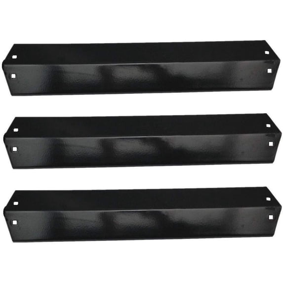 3-Pack Porcelain Steel Heat Plates, Heat Shields Replacement for Select Chargriller Gas Grill, Burner Cover Replacement for Char-Griller Grill