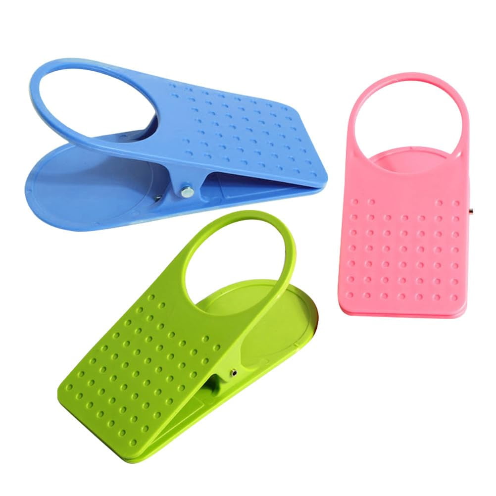 Desk Cup Holder, 2PCS Clip On Table Cup Holder, Portable Table Side Mug Holder, Anti Spill Cup Holder, Anti-Drop Water Bottle Holder For Home, Office