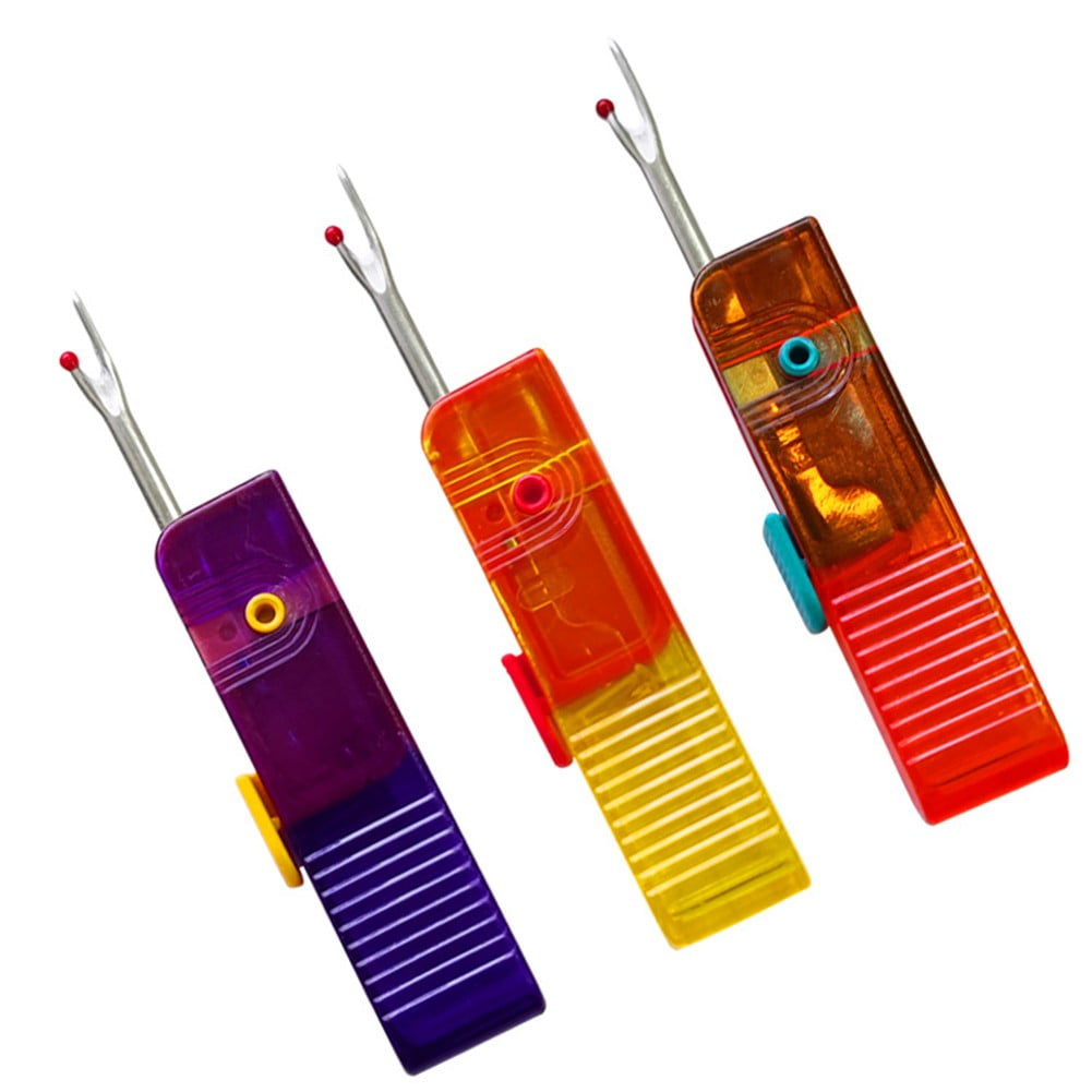 3Pack Portable Seam Ripper Plastic Handle Wire Tip Folding Seam Ripper