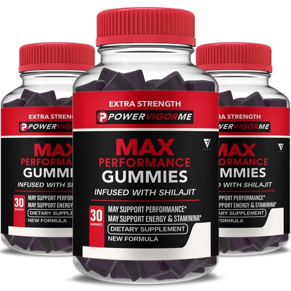 (3 Pack) Power Vigor Me Gummies PowerVigor Me Performance Gummy (3 Month Supply)