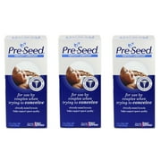 3 Pack Pre-Seed Fertility Conception Friendly Lubricant Plus 9 Applicators Each