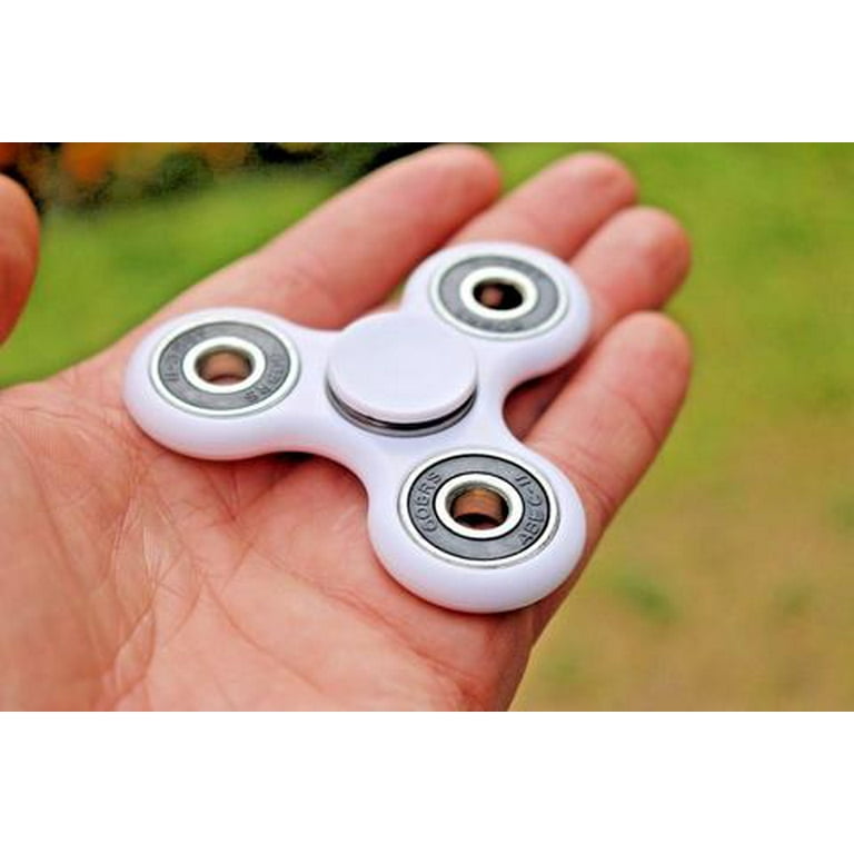 3 Pack Premium Fidget Spinner Anti-Stress Toy - White
