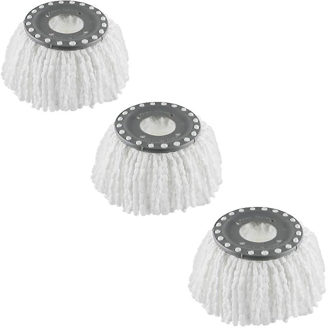 3 Pack Premium Replacement Mop Heads Refill For 360 Rotating Round Spin