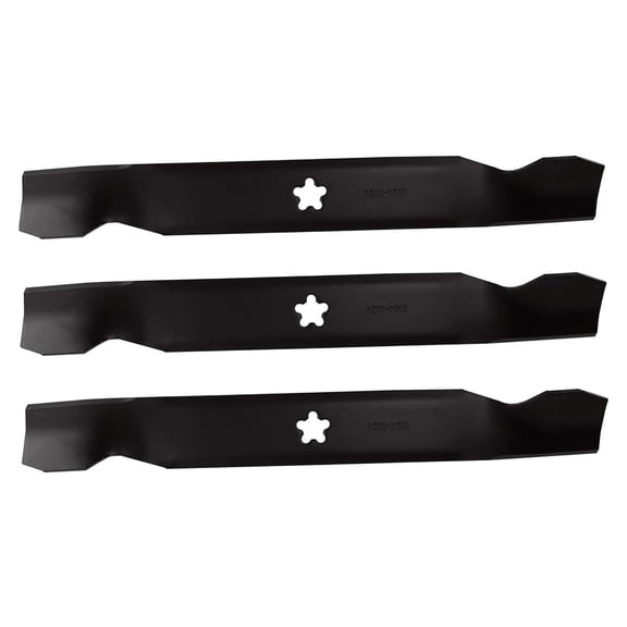 (3 Pack) Premium Replacement XHT Lawn Mower Deck Blade fits 137380 | 17-3/8" x 2-1/4" / 5 Point Star