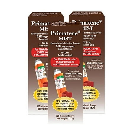 Primatene Mist Epinephrine Inhalation Aerosol 160 Metered Sprays