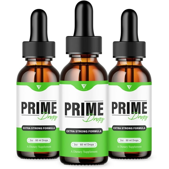 (3 Pack) Prime Drops Performance Support, Prime Advanced Daily Formula (6oz)