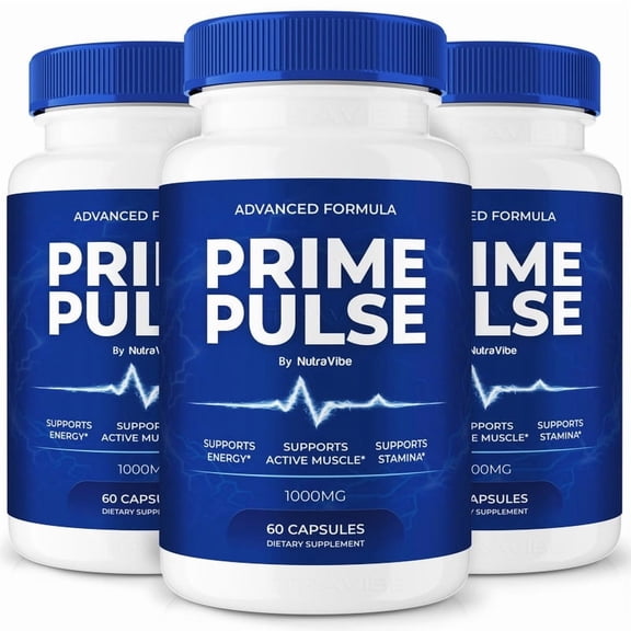 (3 Pack) Prime Pulse Original PrimePulse Capsules with a Natural Daily Blend for Wellness |Clean, Gentle, Easy-to-Swallow Pills (180 Capsules)