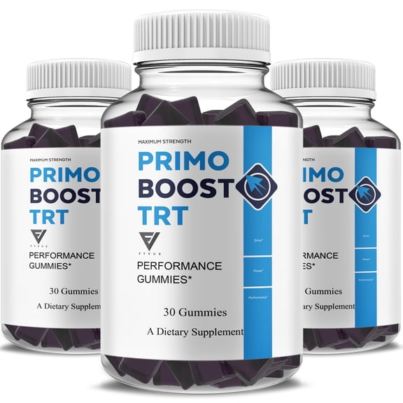 (3 Pack) Primo Boost TRT Gummies, PrimoBoostTRT Advanced Performance and Overall Health Support Formula (3 Month Supply)