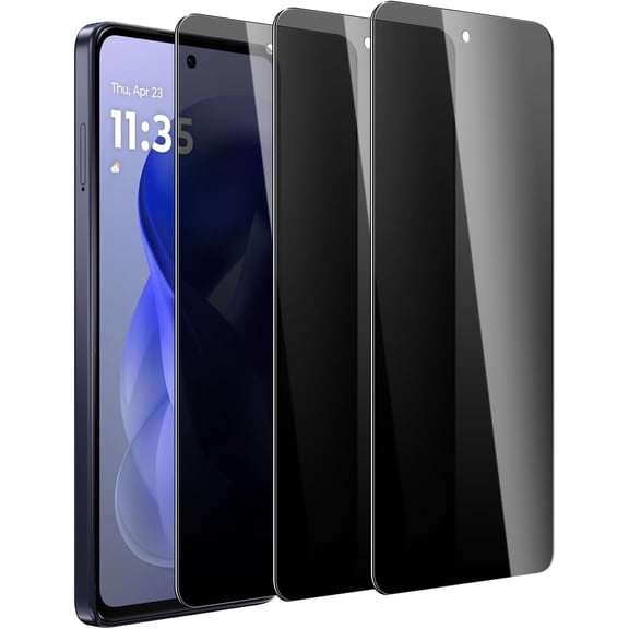 for 3 Pack Privacy Anti Spy Screen Protector for Motorola Moto G Power 5G 2024/ Moto G 2025/Moto G 5G 2026/ Moto G Play 2025/ Moto G Play 2026/ Moto G Power 2025/ Moto G Power 2026, Tempered Glass