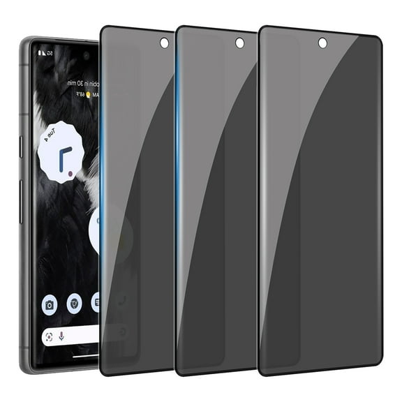 ZYQEEE [3 Pack] Privacy Screen Protector Compatible with Google Pixel 7 Pro, Easy Installation Bubble Free Anti-Fingerprint, Scratch-Resistant, Anti-Spy Tempered Glass Protective Film 6.1-inch