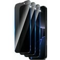 thumbnail image 1 of 3 Pack Privacy Screen Protector Compatible with iPhone 17,Full Coverage 9H Tempered Glass Film,Anti-Fingerprint,Bubble Free,Easy to Install, 1 of 7