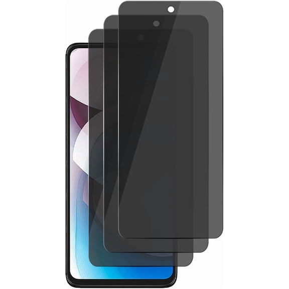 3 Pack Privacy Screen Protector For Motorola One 5G Ace / One 5G UW Ace / Moto G 5G Anti Spy Private Tempered Glass, Anti Scratch
