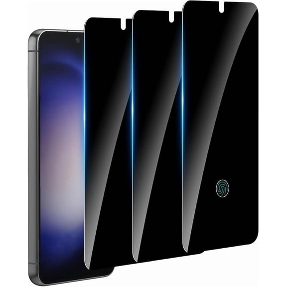 3 Pack Privacy Screen Protector for Samsung Galaxy S23 5G 6.1 inch 9H Hardness Anti-Spy Tempered Glass, Bubble Free, Case Friendly, Compatible with SM-S911B/S9110/S911U1/S911N/S911U/S911W