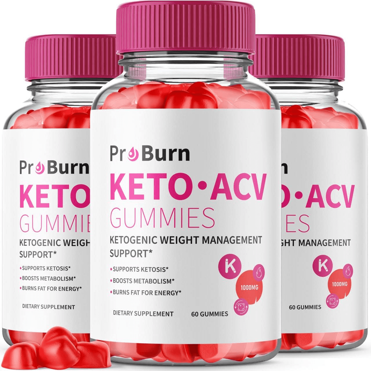 (3 Pack) Pro Burn Keto ACV Gummies Weight Loss Gummies for Women