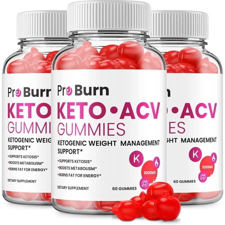 3 Pack Pro Burn Keto Plus ACV Gummies Pro Burn ACV Advanced Keto Formula Plus Apple Cider Vinegar Keto Gummies Dietary Supplement B12 Beet Root Juice 180 Gummies