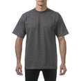 thumbnail image 1 of 3 Pack Pro Club Men's Heavyweight Short Sleeve Tee T-Shirt - Charcoal - Small, 1 of 4